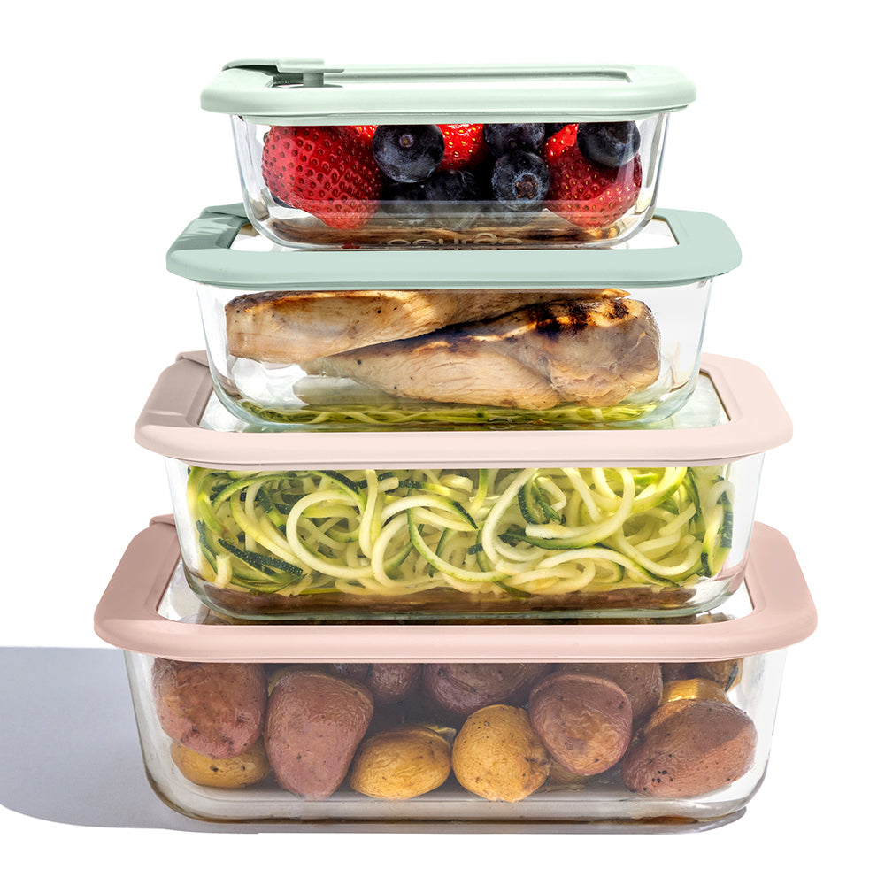 Bentgo Signature Glass Food Storage Set (8-Piece) - Desert Sage