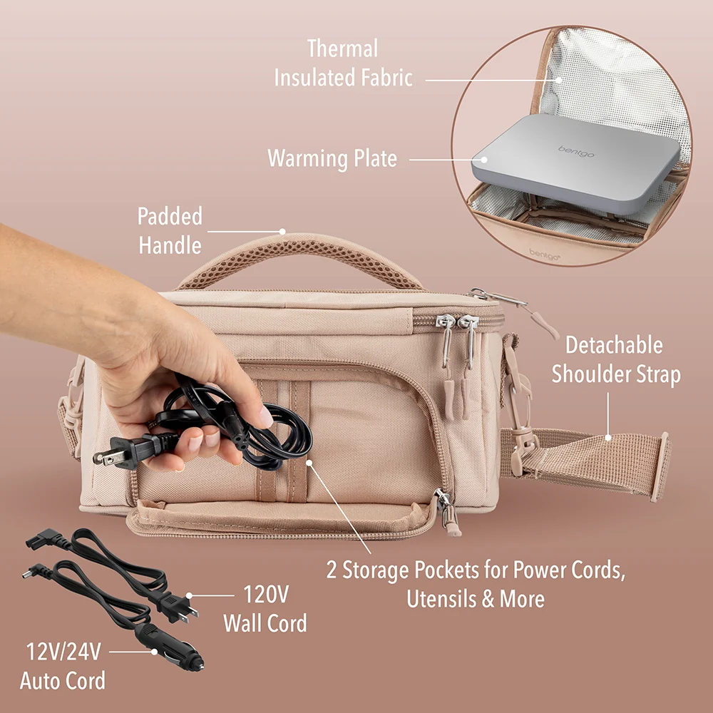 Bentgo Heat Electric Lunch Bag - Sand - Image 14