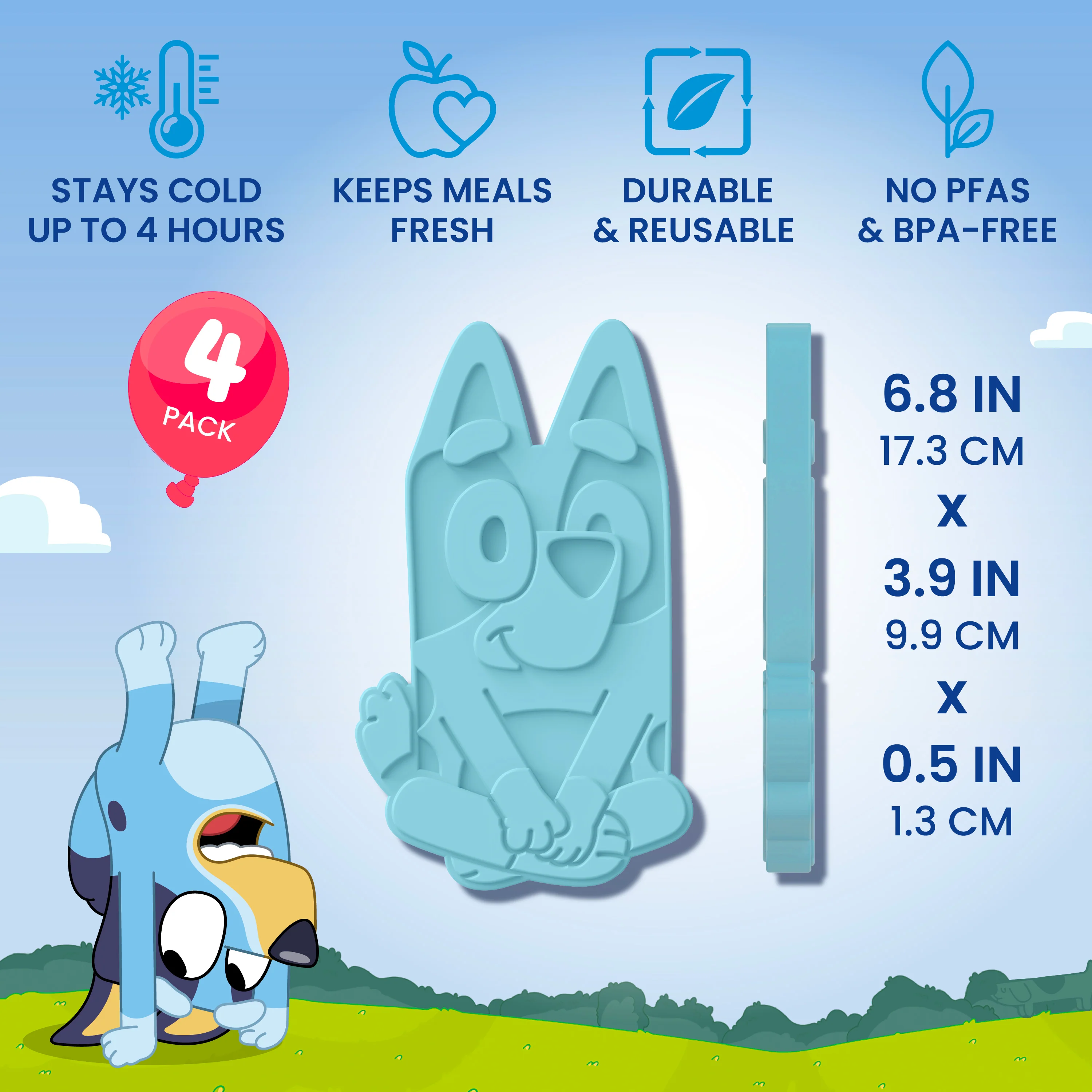 Bentgo + Bluey Reusable Ice Packs (4-Pack) - Image 3