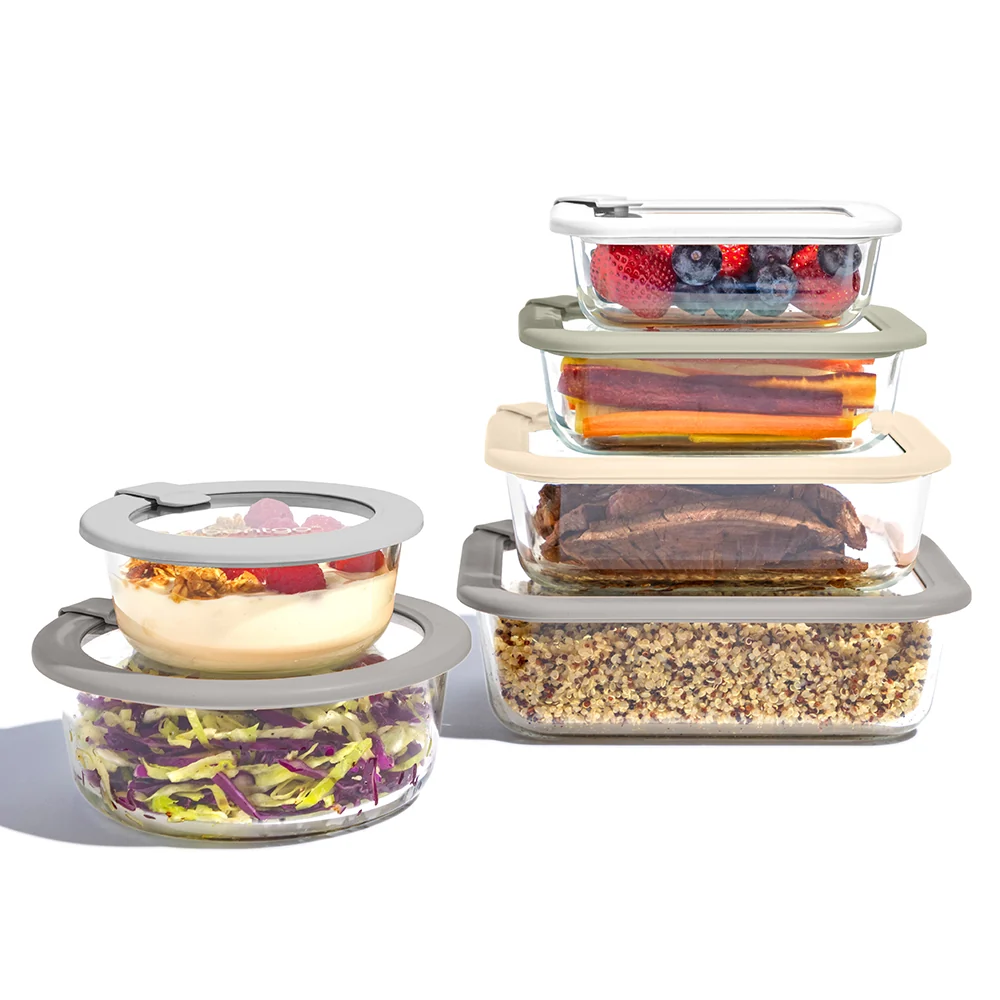 Bentgo Signature Glass Food Storage Set (12-Piece) - Desert Sage