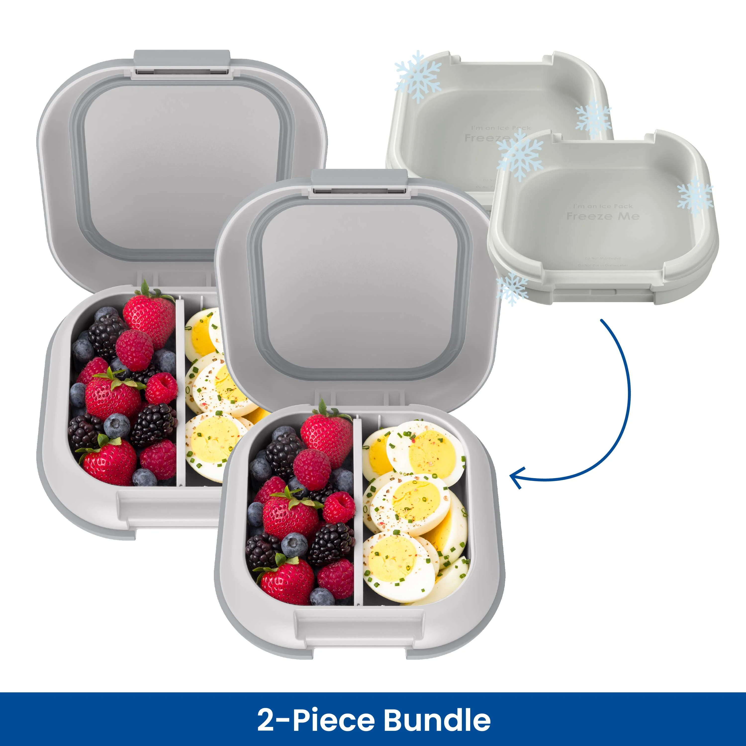 Bentgo Chill Mini Lunch Box (2-Pack) - Tide Blues