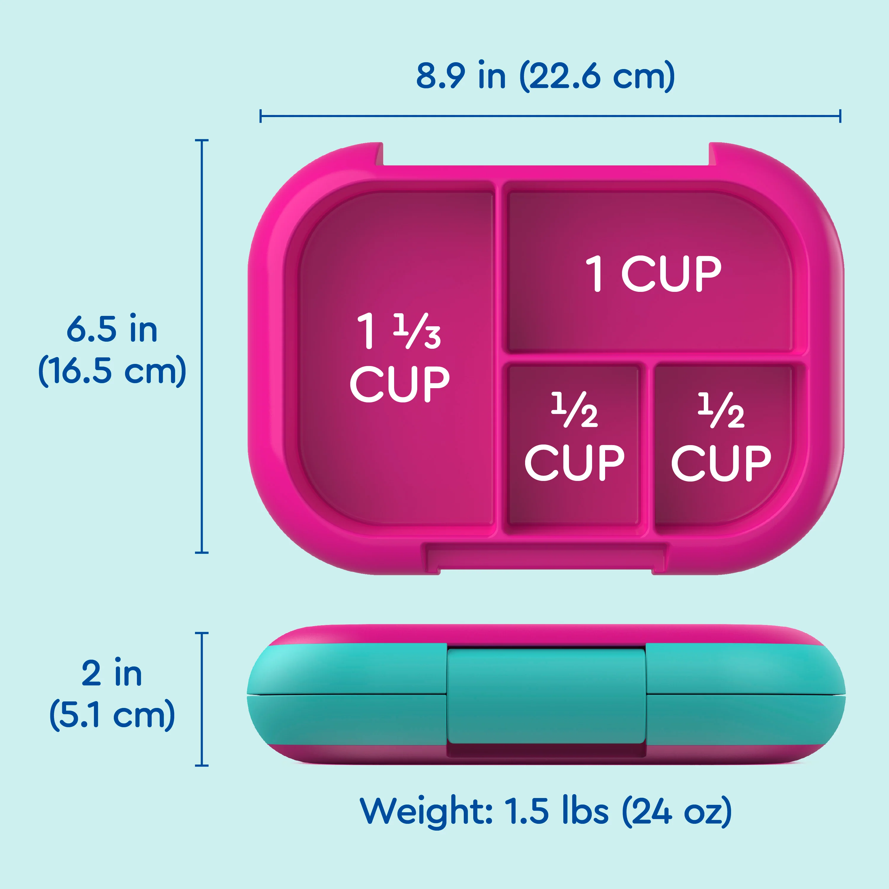 Bentgo Chill Kids Lunch Box (2-Pack) - Red/Royal - Image 17