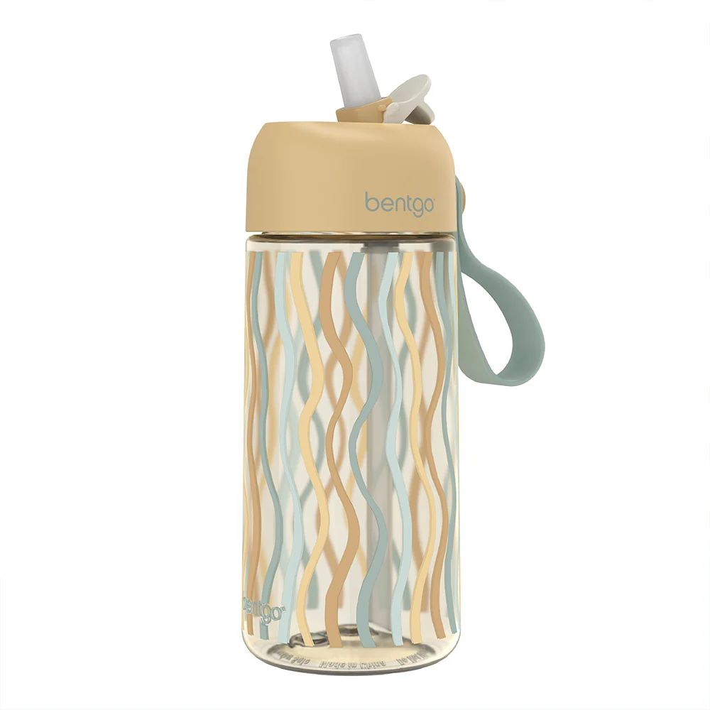 Bentgo Kids Whimsy & Wonder Prints Water Bottle - Checker Gradient - Image 33