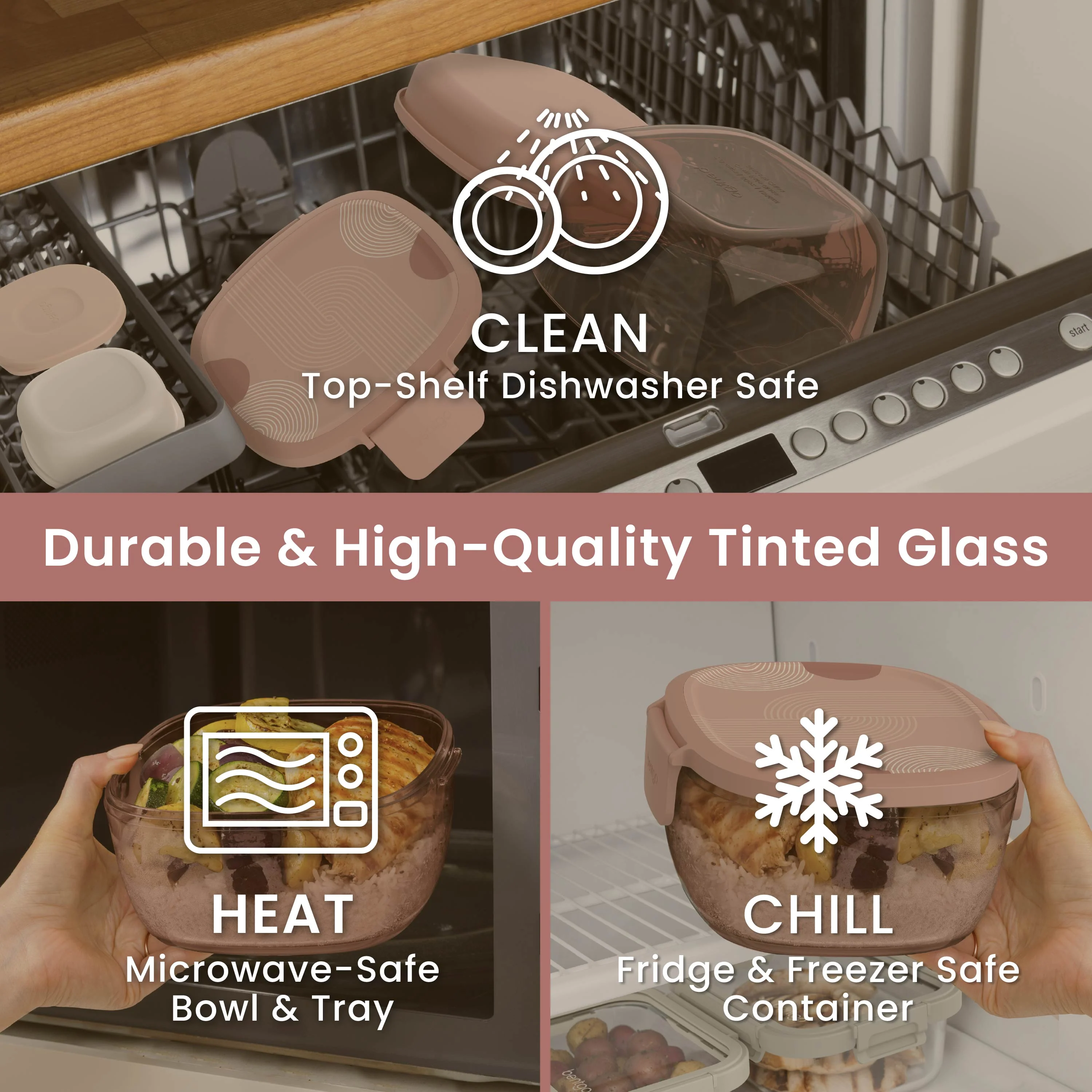 Bentgo Glass Prints All-in-One Salad Container - Image 39