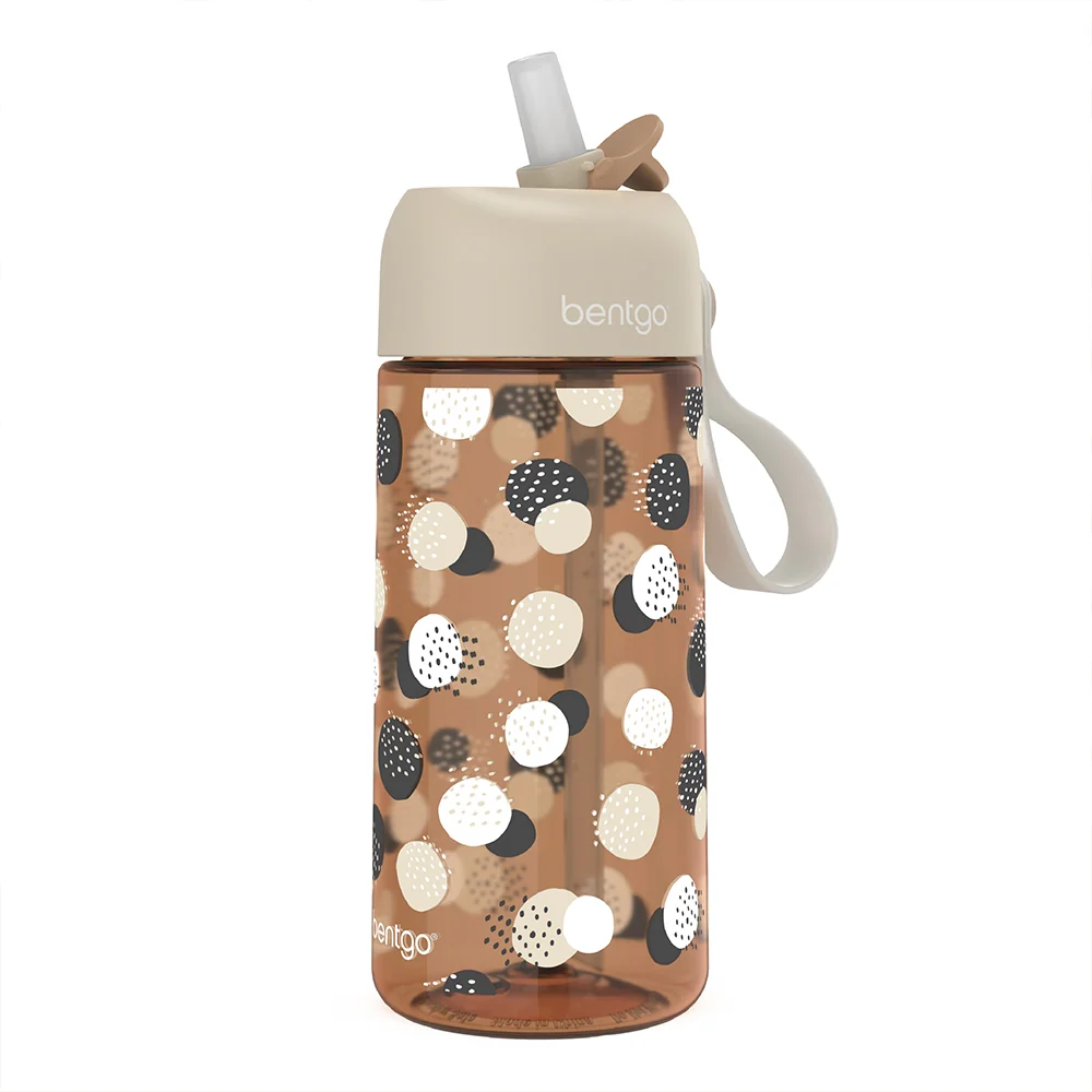 Bentgo Kids Whimsy & Wonder Prints Water Bottle - Checker Gradient - Image 9