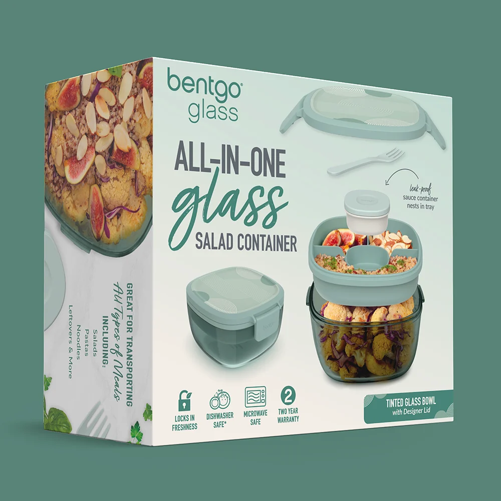Bentgo Glass Prints All-in-One Salad Container - Image 35