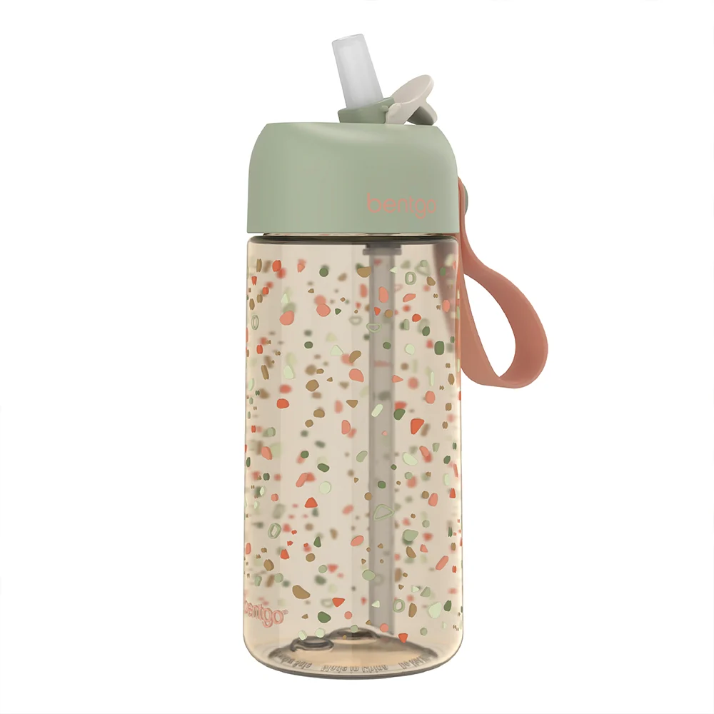 Bentgo Kids Whimsy & Wonder Prints Water Bottle - Checker Gradient - Image 17