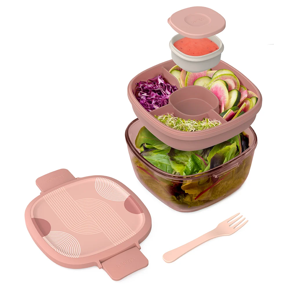 Bentgo Glass Prints All-in-One Salad Container - Image 36