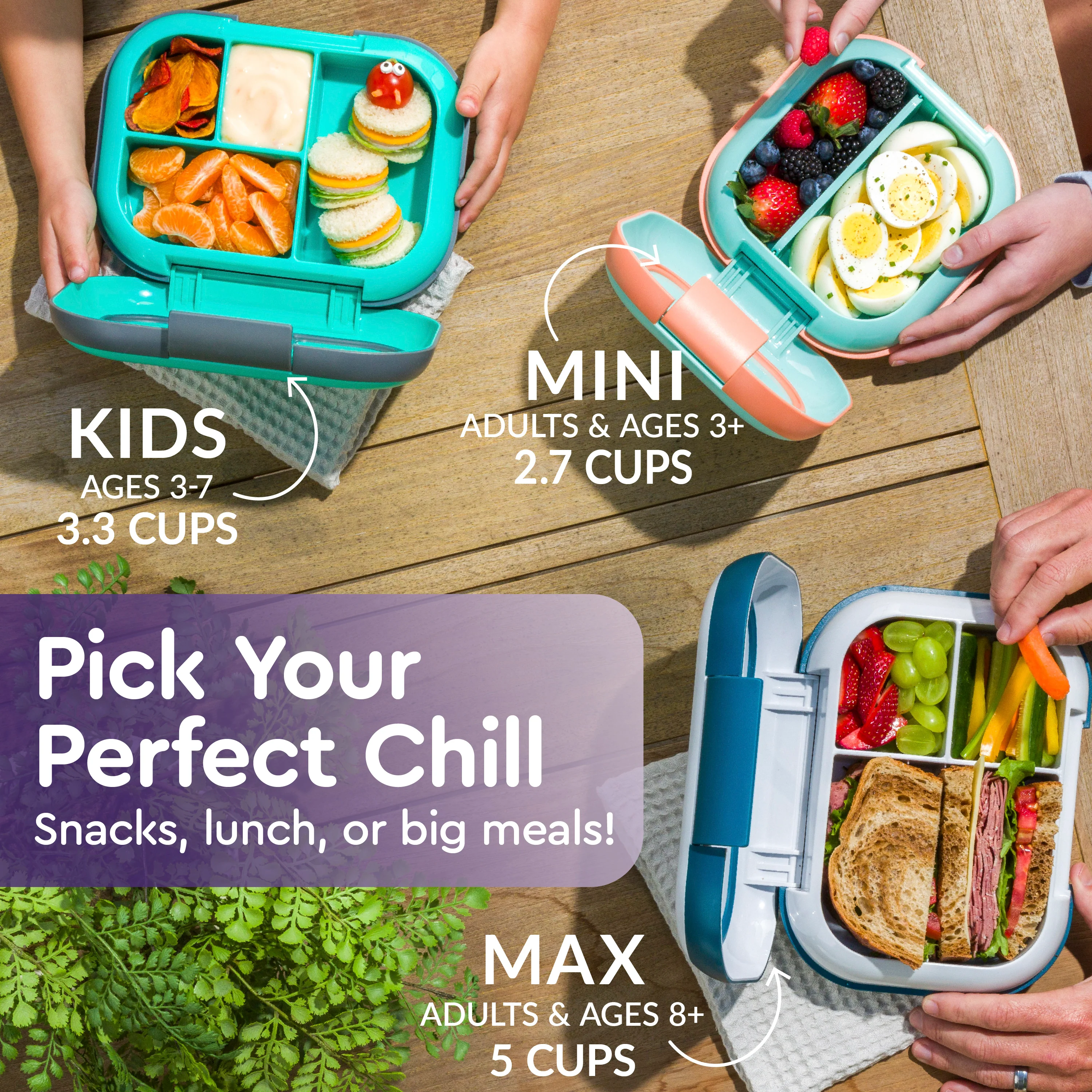 Bentgo Chill Kids Lunch Box (2-Pack) - Red/Royal - Image 34