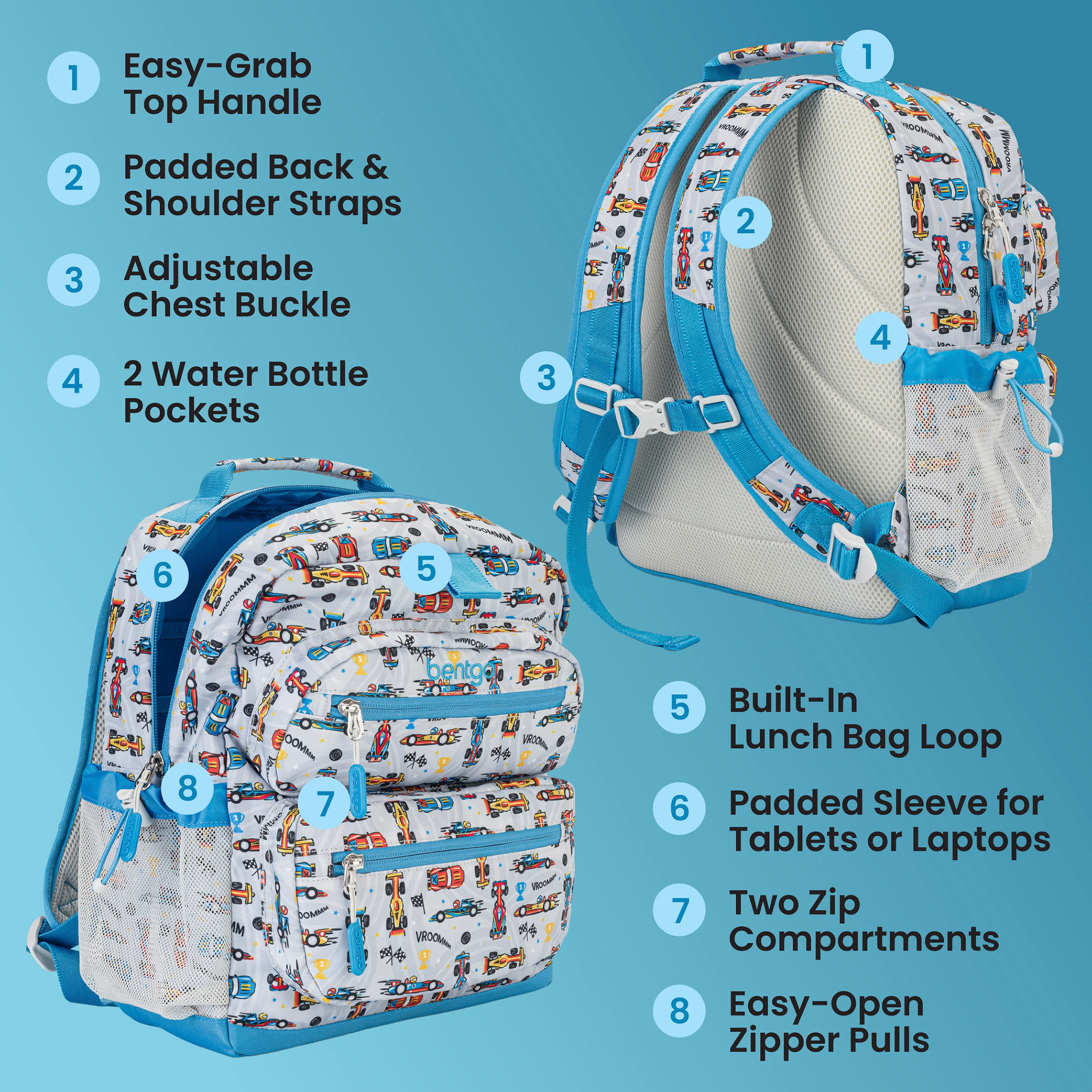Bentgo Kids Prints Backpack - Bug Buddies - Image 67