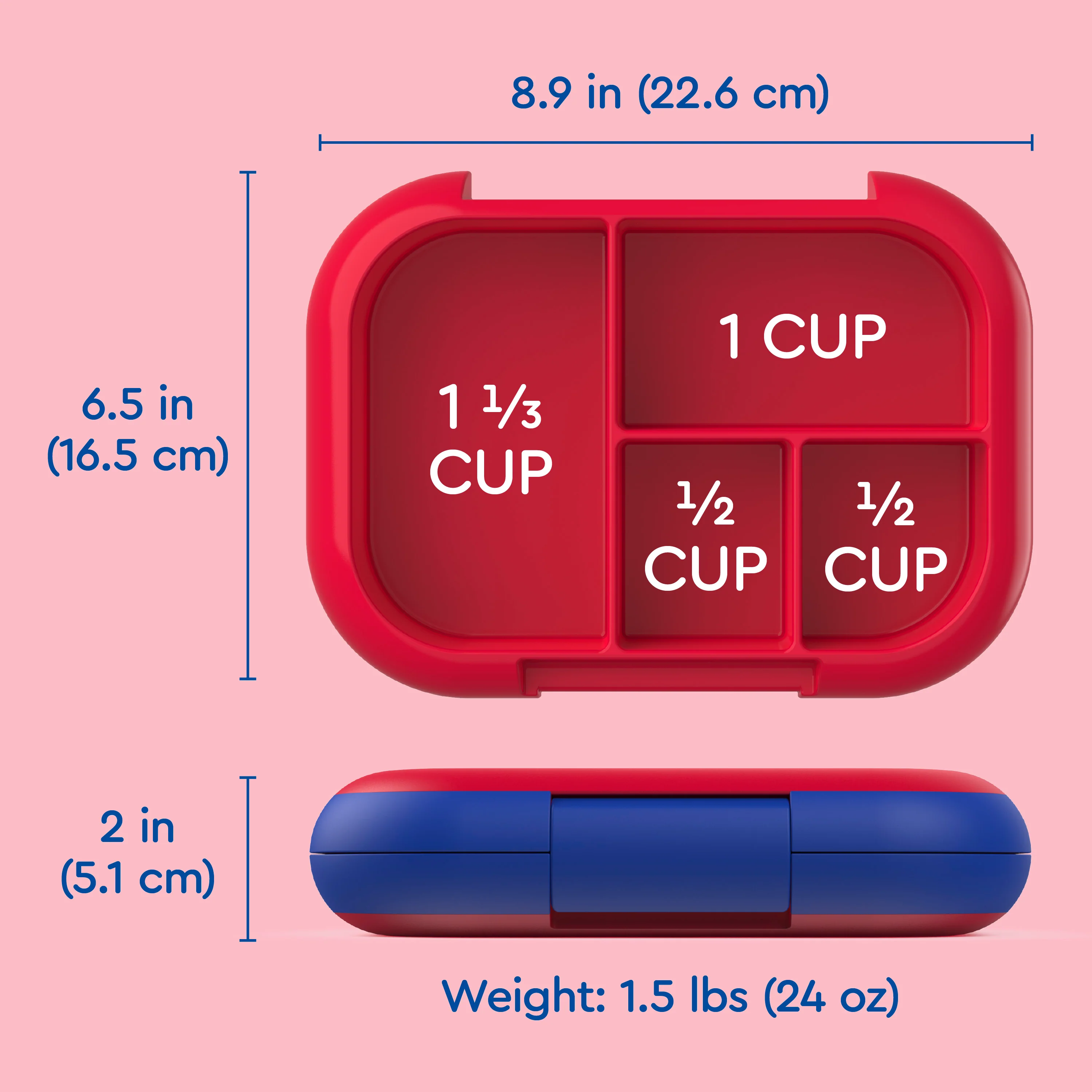Bentgo Chill Kids Lunch Box (2-Pack) - Red/Royal - Image 26