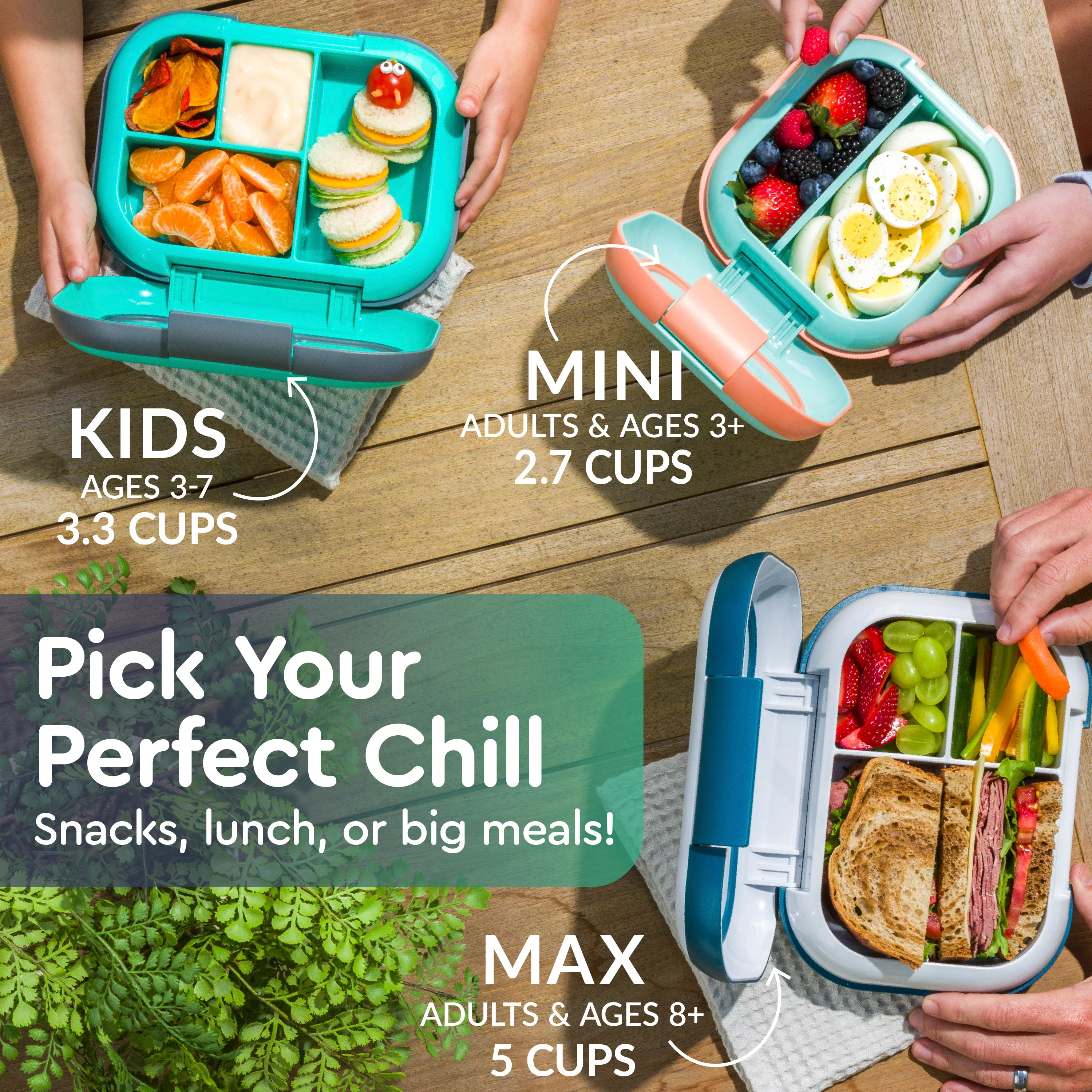 Bentgo Chill Kids Lunch Box (2-Pack) - Red/Royal - Image 7