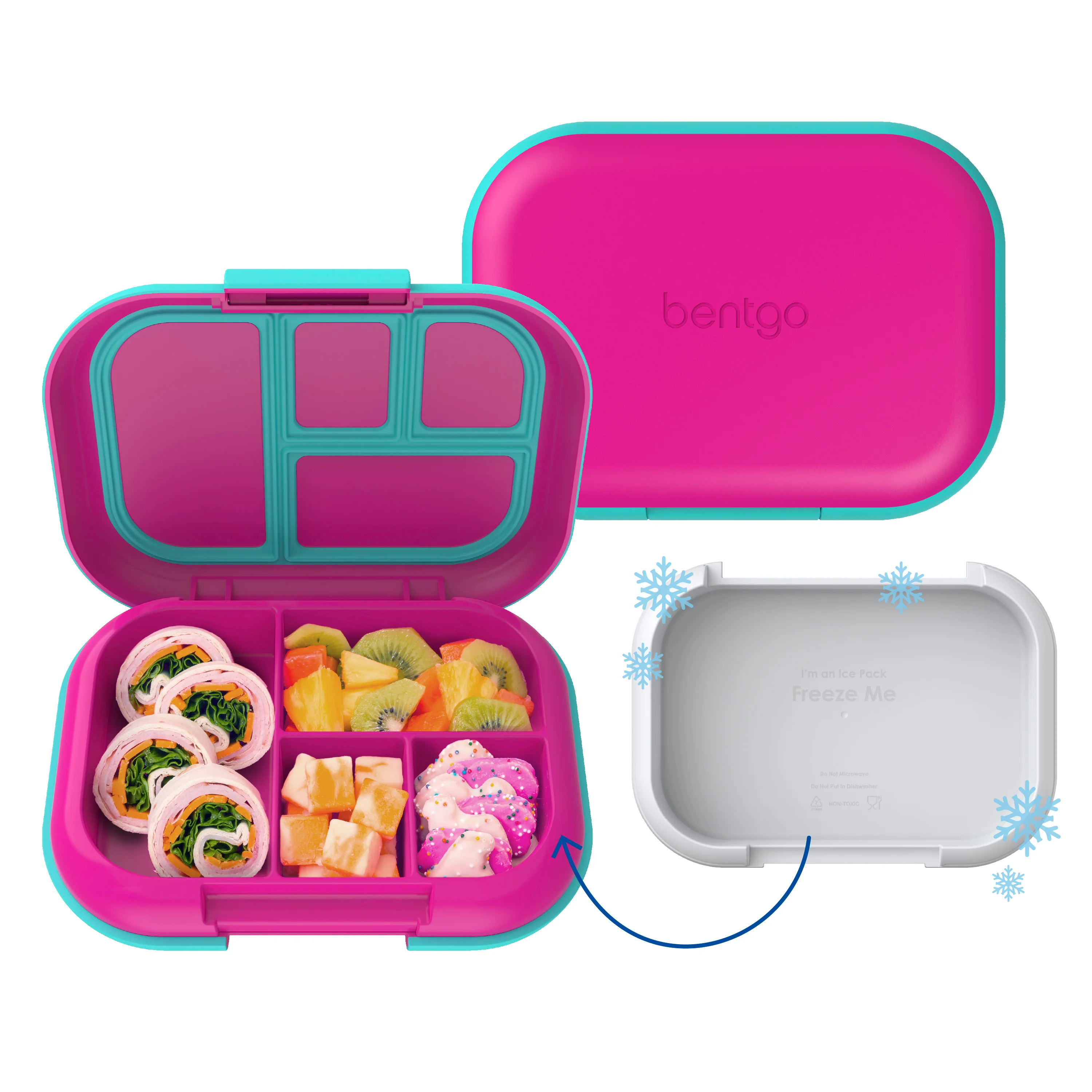 Bentgo Chill Kids Lunch Box (2-Pack) - Red/Royal - Image 10