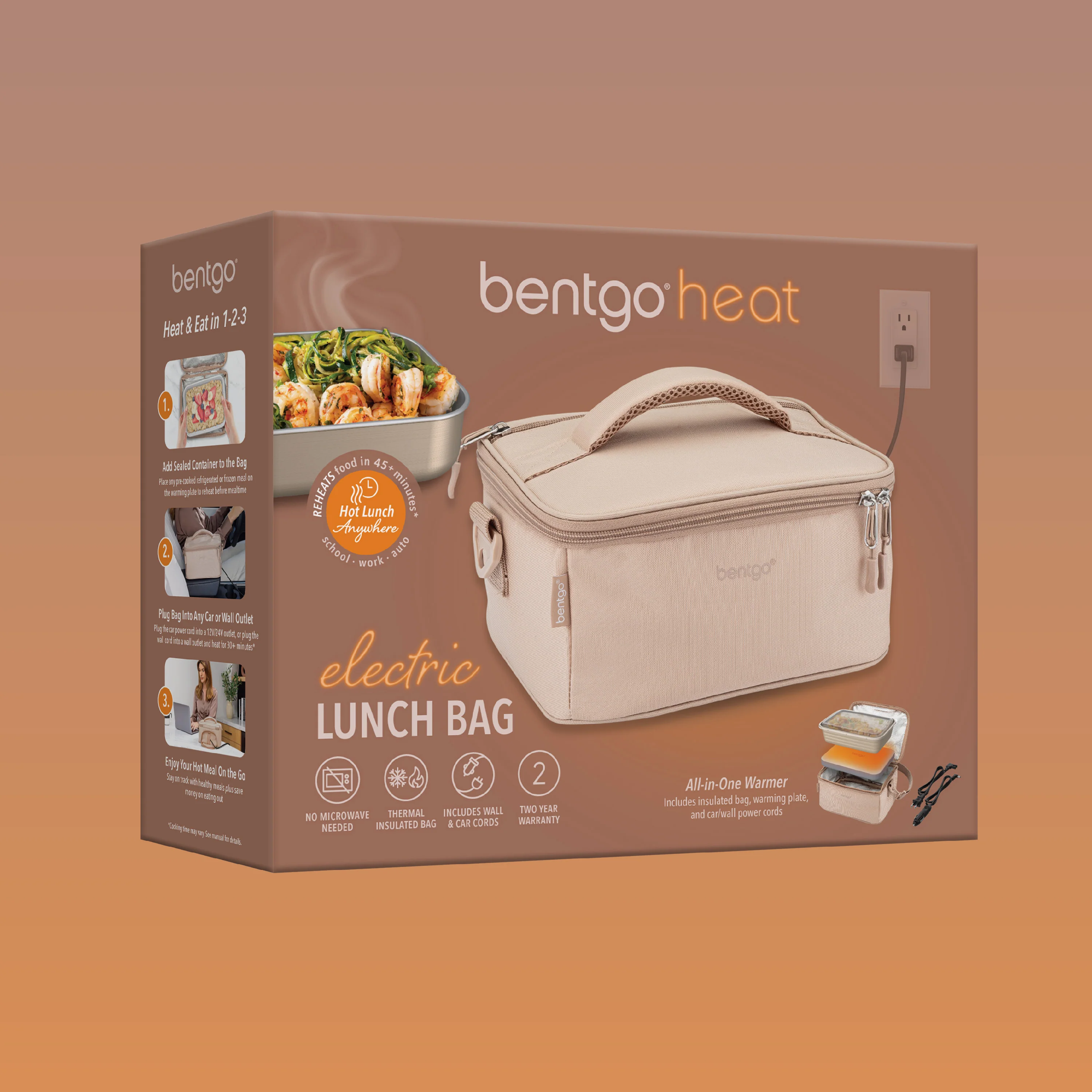 Bentgo Heat Electric Lunch Bag - Sand - Image 16