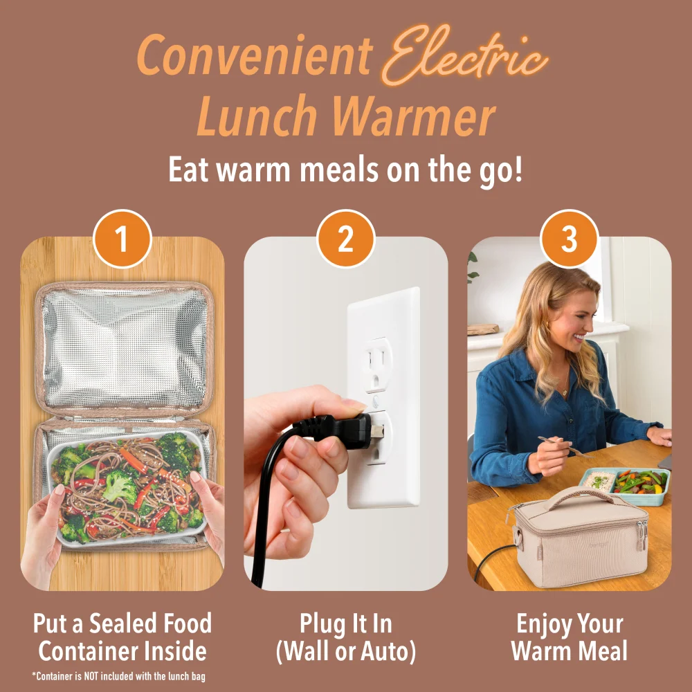 Bentgo Heat Electric Lunch Bag - Sand - Image 10