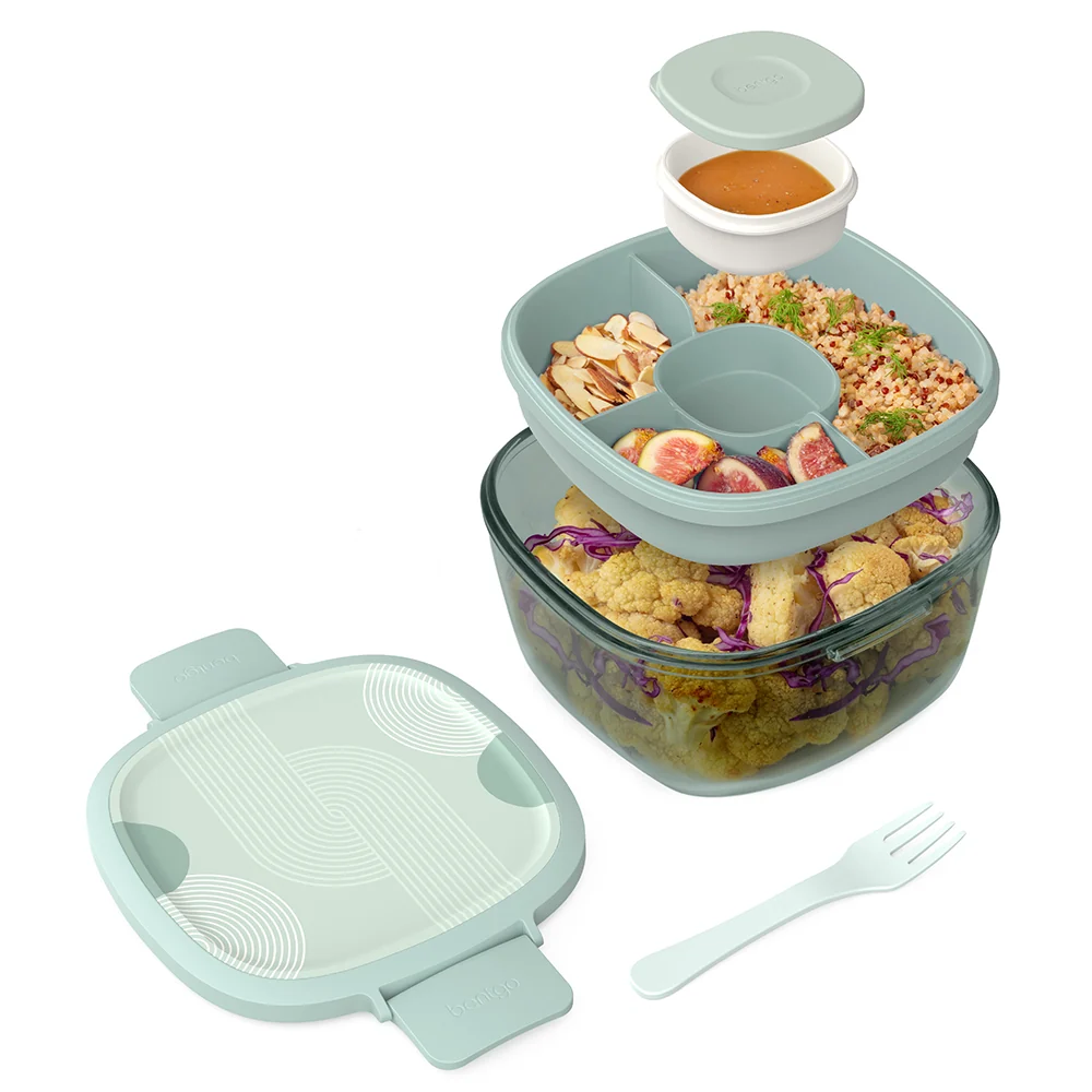 Bentgo Glass Prints All-in-One Salad Container - Image 29