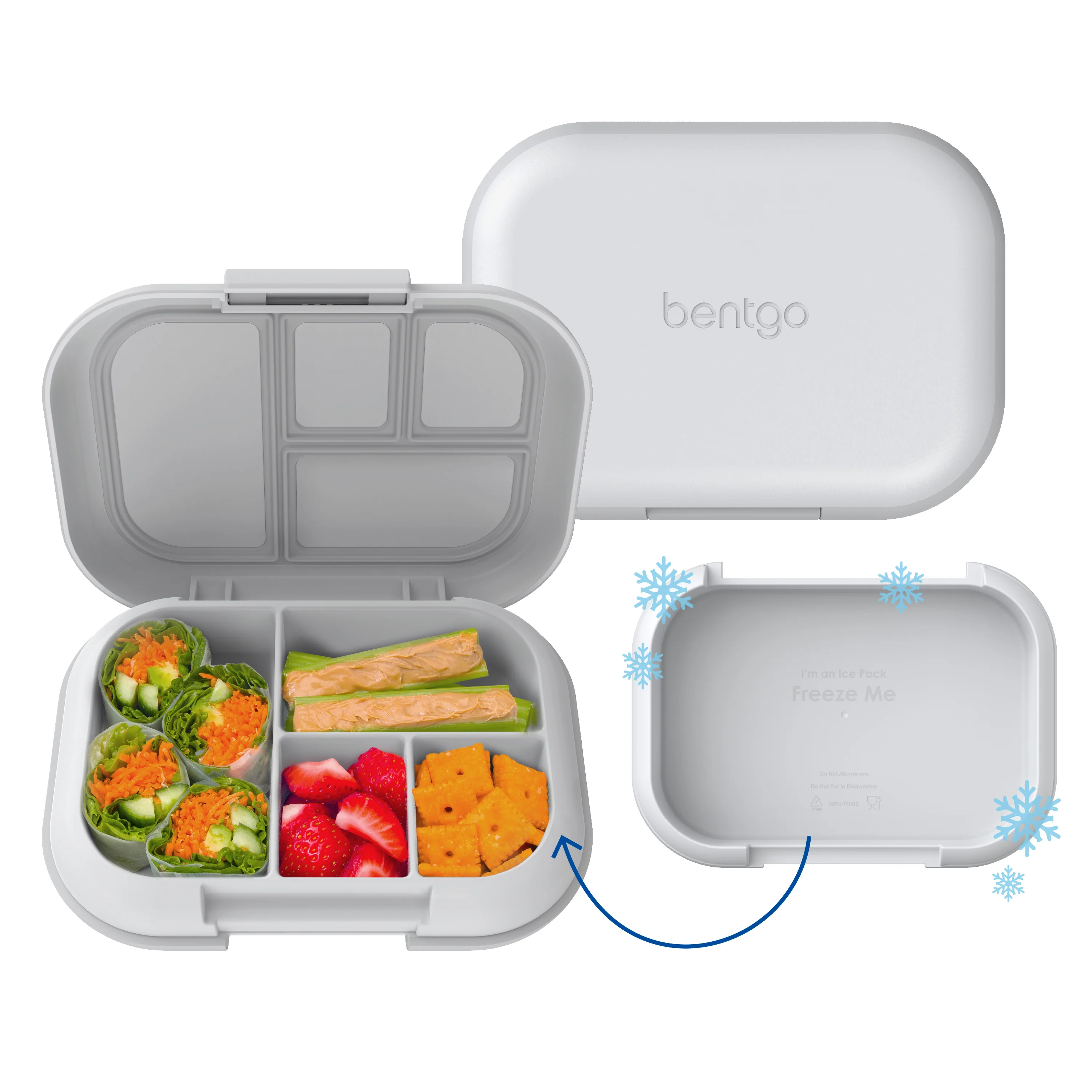 Bentgo Chill Kids Lunch Box (2-Pack) - Red/Royal - Image 37
