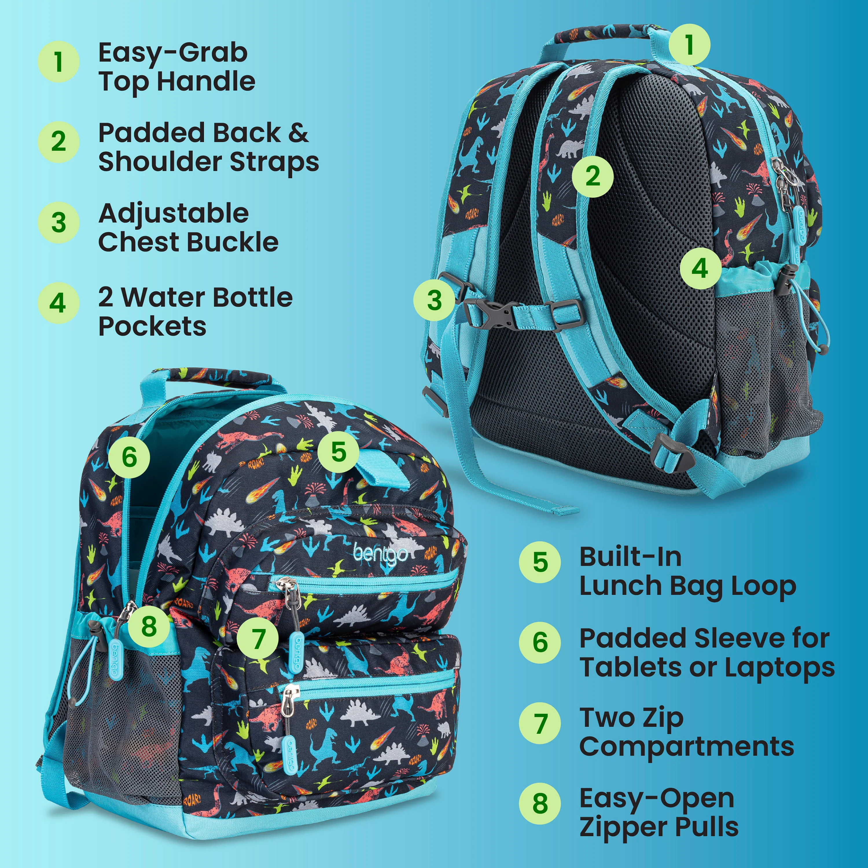 Bentgo Kids Prints Backpack - Bug Buddies - Image 19
