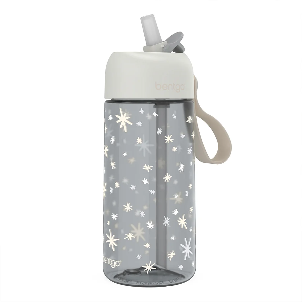 Bentgo Kids Whimsy & Wonder Prints Water Bottle - Checker Gradient - Image 25