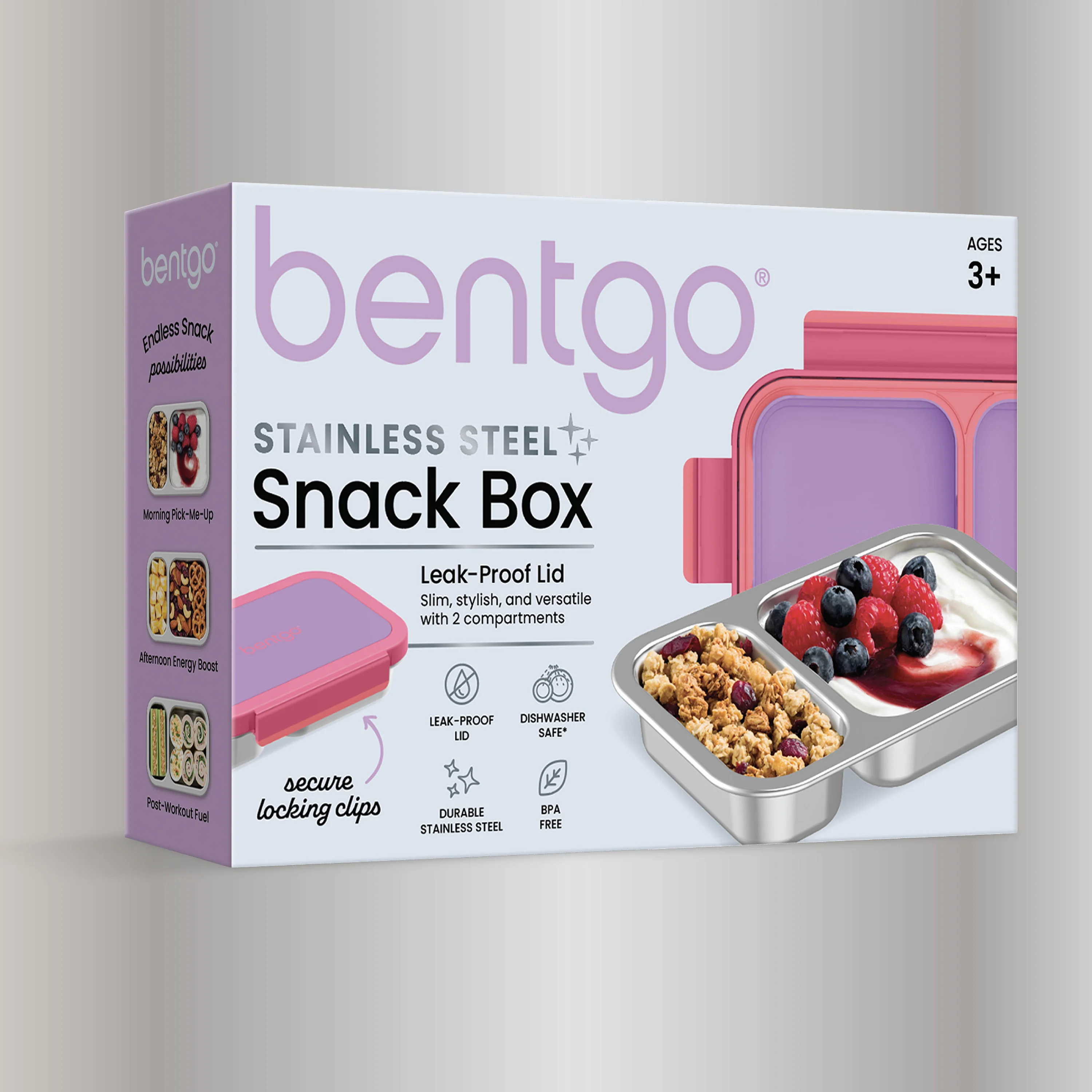 Bentgo Stainless Steel Snack Box - Strawberry - Image 8