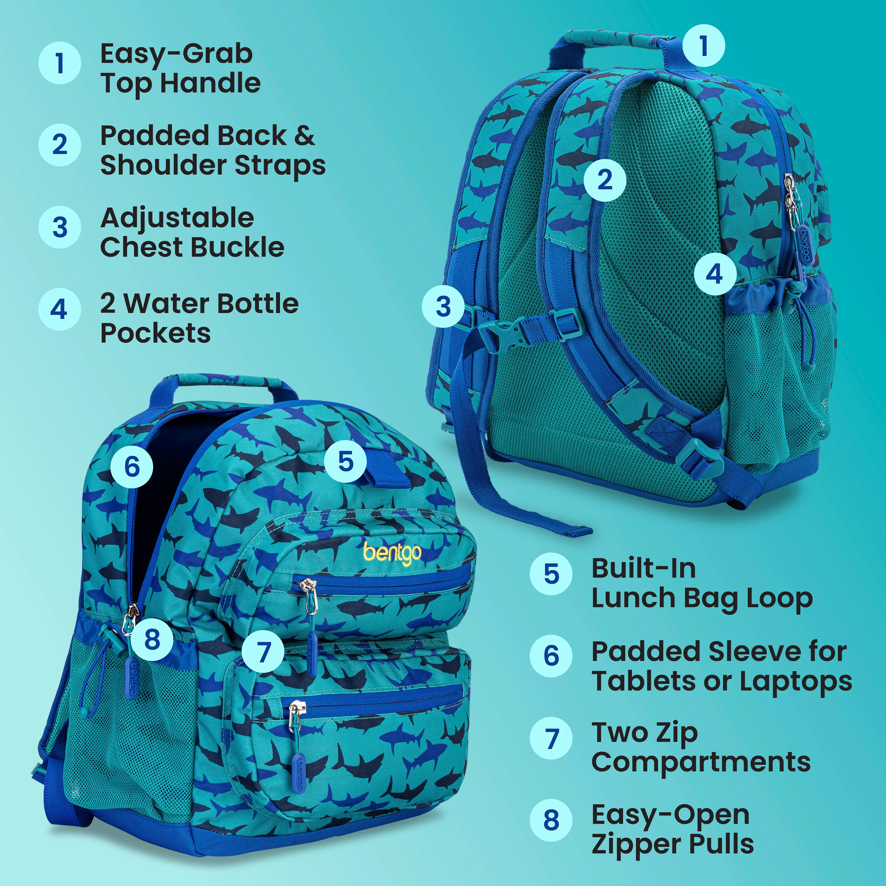 Bentgo Kids Prints Backpack - Bug Buddies - Image 33