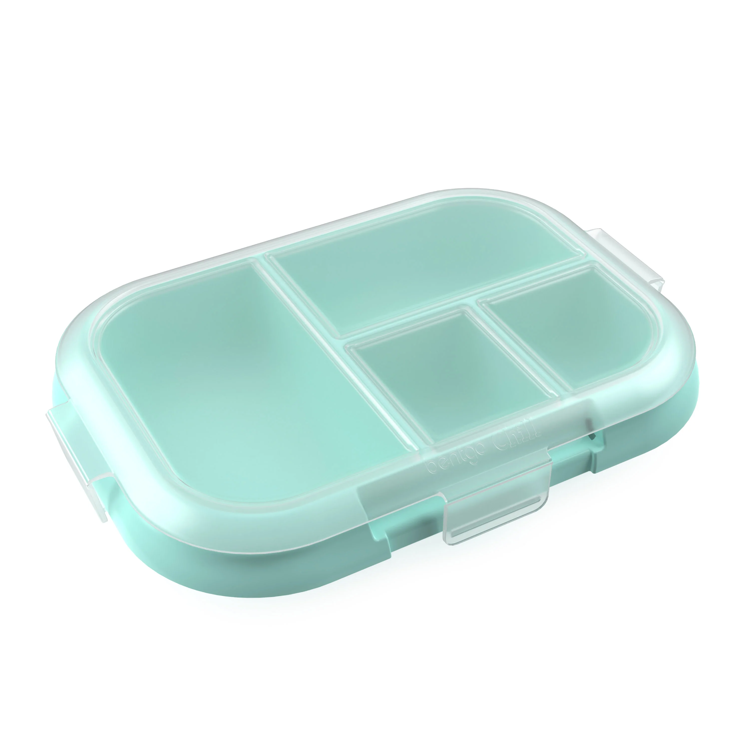 Bentgo Chill Kids Tray with Transparent Cover - Green/Navy
