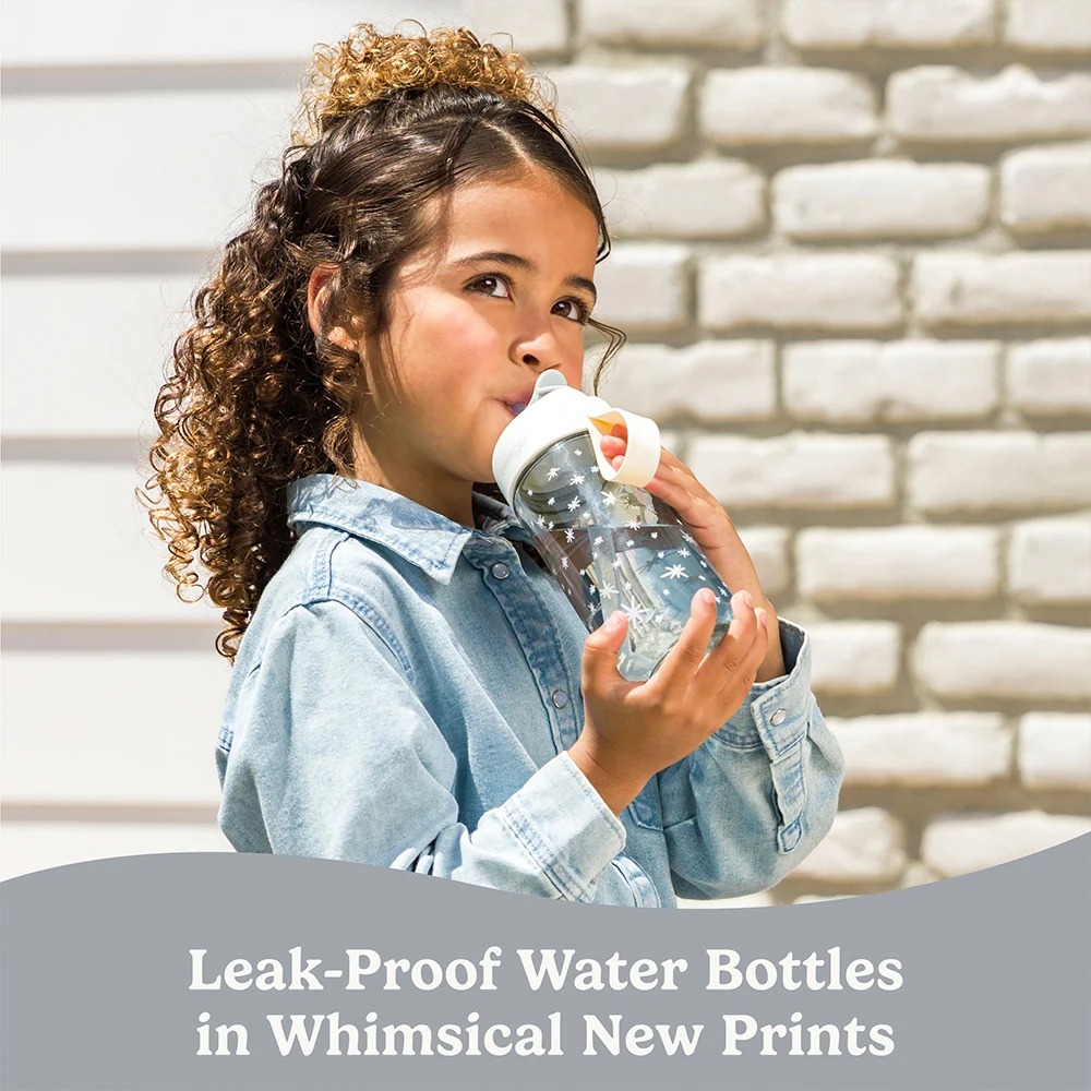 Bentgo Kids Whimsy & Wonder Prints Water Bottle - Checker Gradient - Image 26