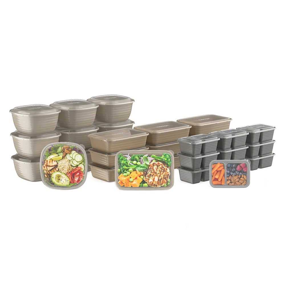 Bentgo Prep 60-Piece Variety Meal Prep Kit - Floral Pastels