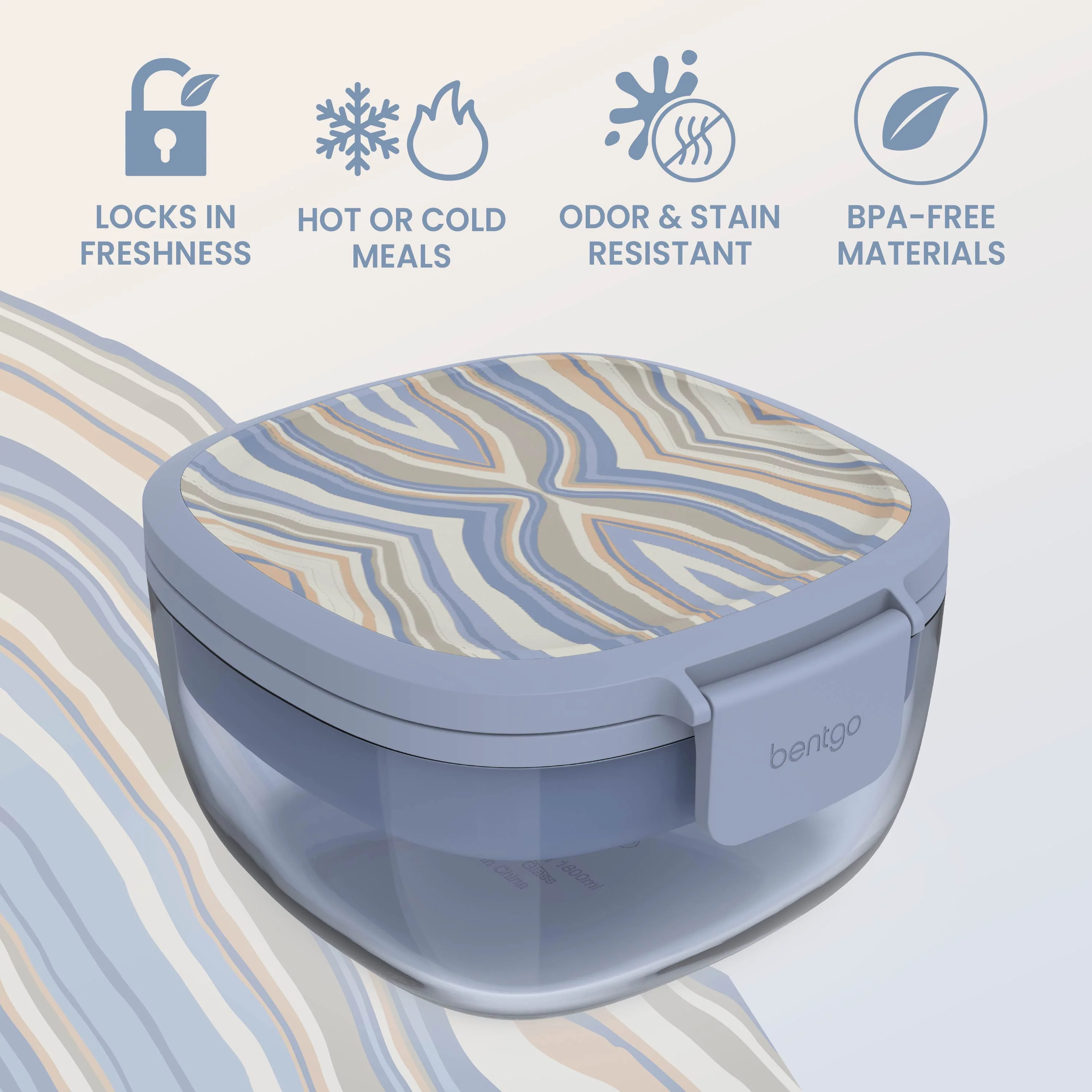 Bentgo Glass Prints All-in-One Salad Container - Image 10