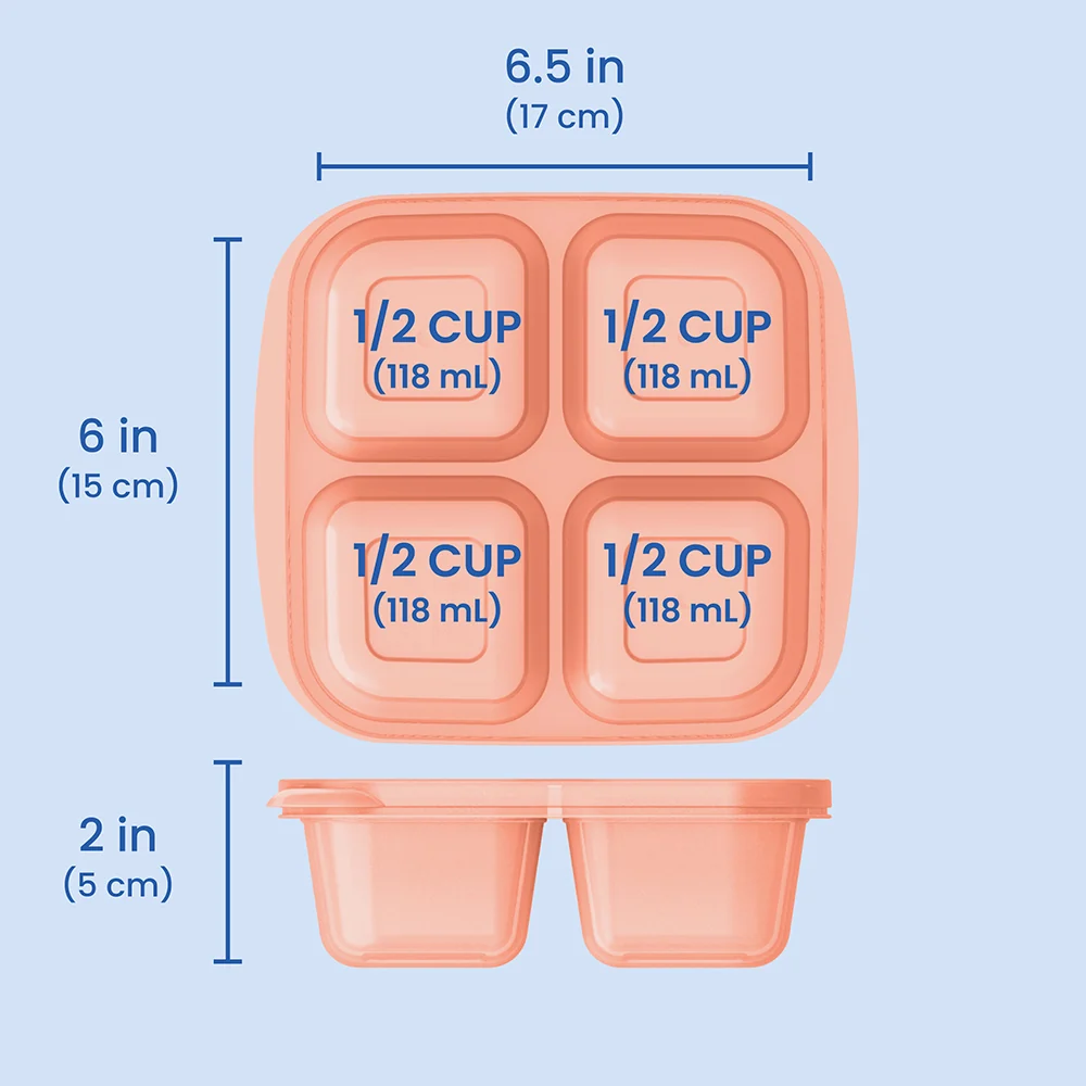 Bentgo Easyboxes 4-Compartment Snack Containers 8-Piece Set - Pastels - Image 35