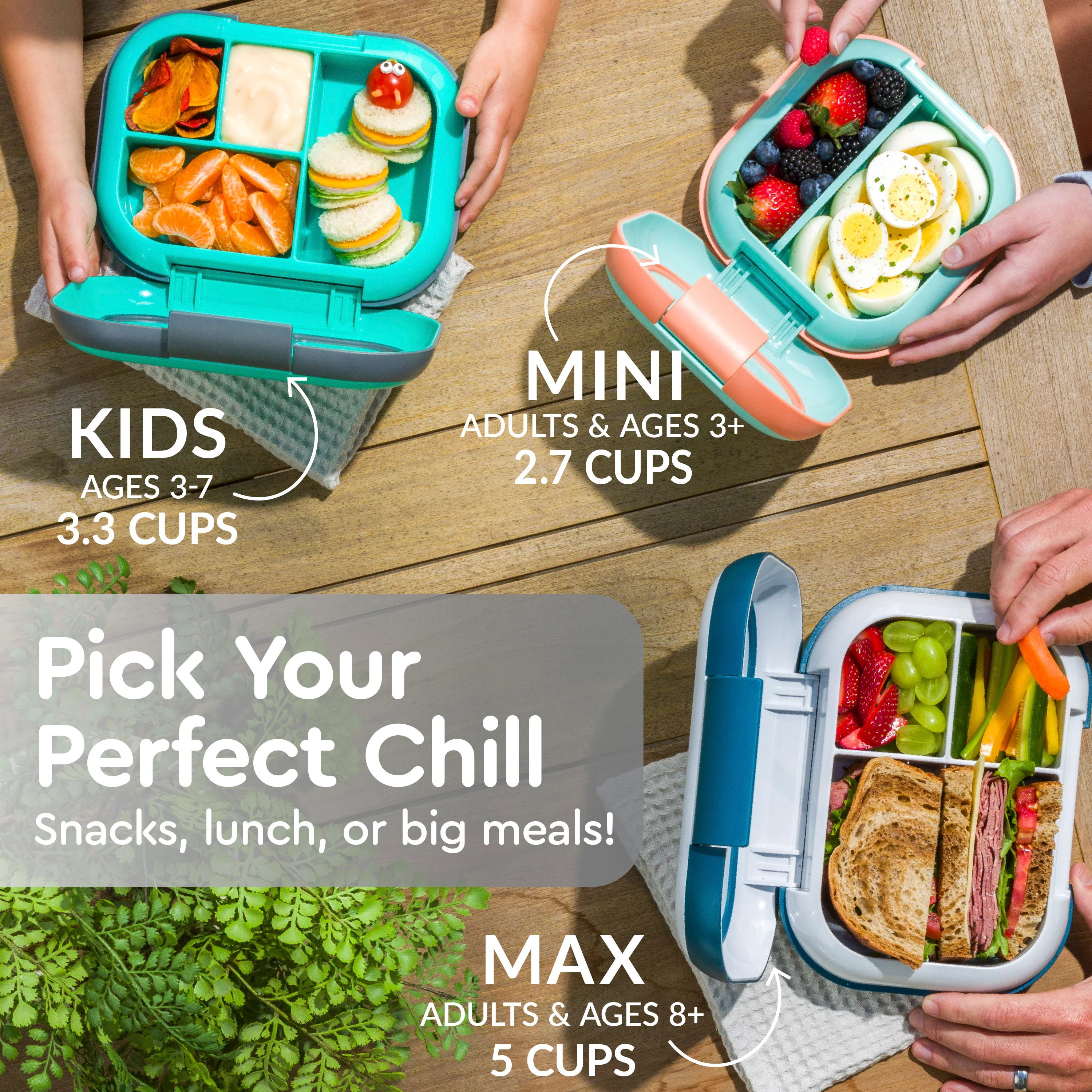 Bentgo Chill Kids Lunch Box (2-Pack) - Red/Royal - Image 43